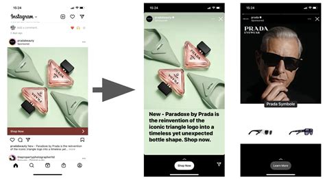 posizione social media prada